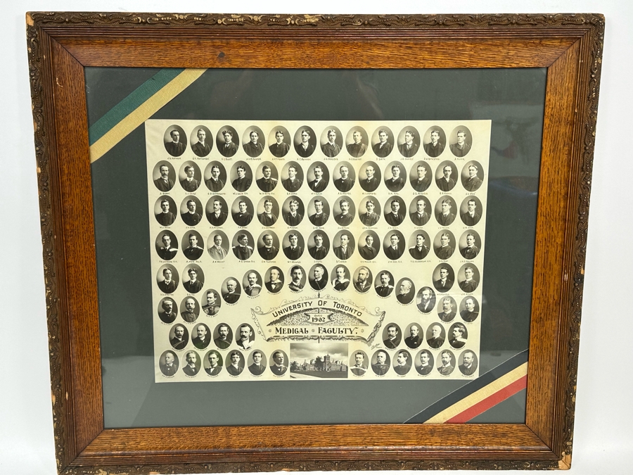 Antique 1902 University Of Toronta Medical Faculty Portraits Photographs 19 X 15 Framed 30 X 26 [Photo 4]