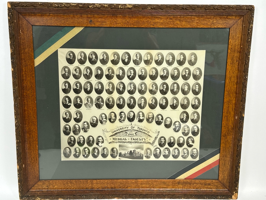 Antique 1902 University Of Toronta Medical Faculty Portraits Photographs 19 X 15 Framed 30 X 26 [Photo 3]
