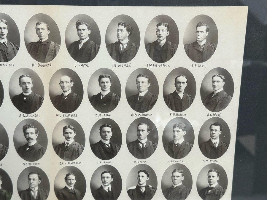 Antique 1902 University Of Toronta Medical Faculty Portraits Photographs 19 X 15 Framed 30 X 26 [Photo 9]