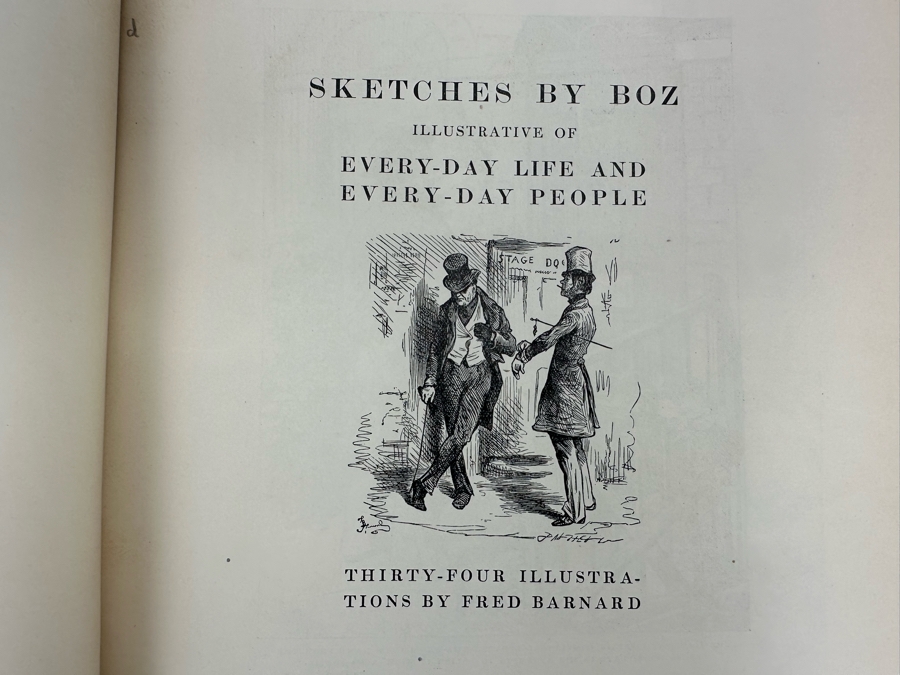 Antique 1908 Book Scenes And Characters From The Works Of Charles Dickens Being Eight Hundred And Sixty-Six Drawings Published By Chapman And Hall, Limited London England 8.25 X 11 [Photo 8]