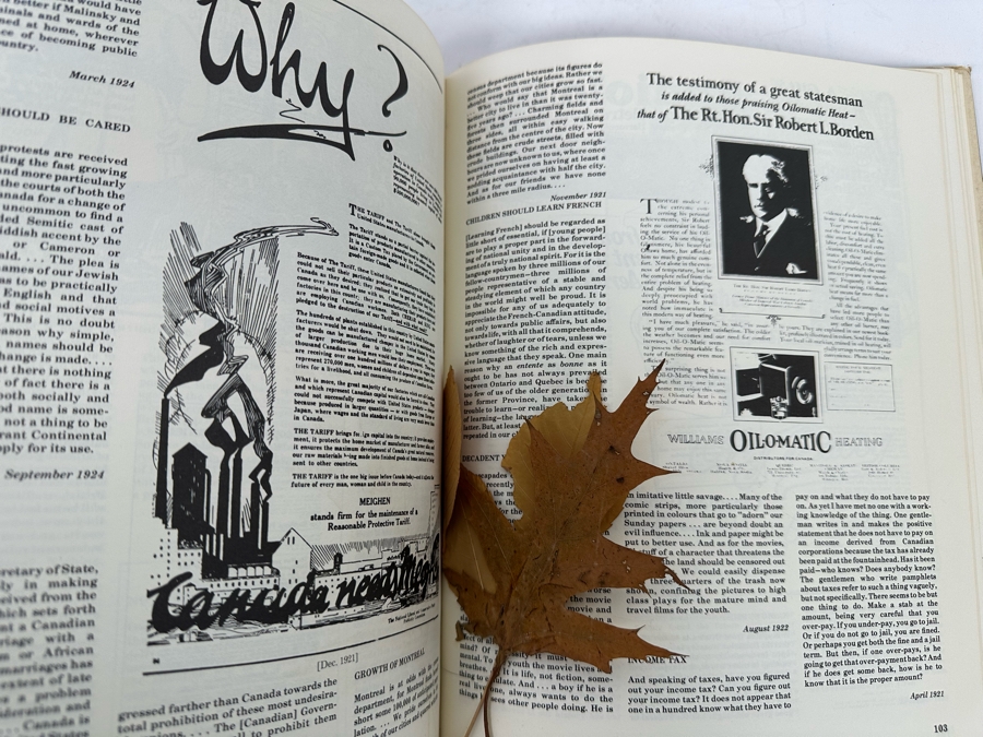 1973 Signed Book A Saturday Night Scrapbook Signed By Robert Fulford [Photo 7]