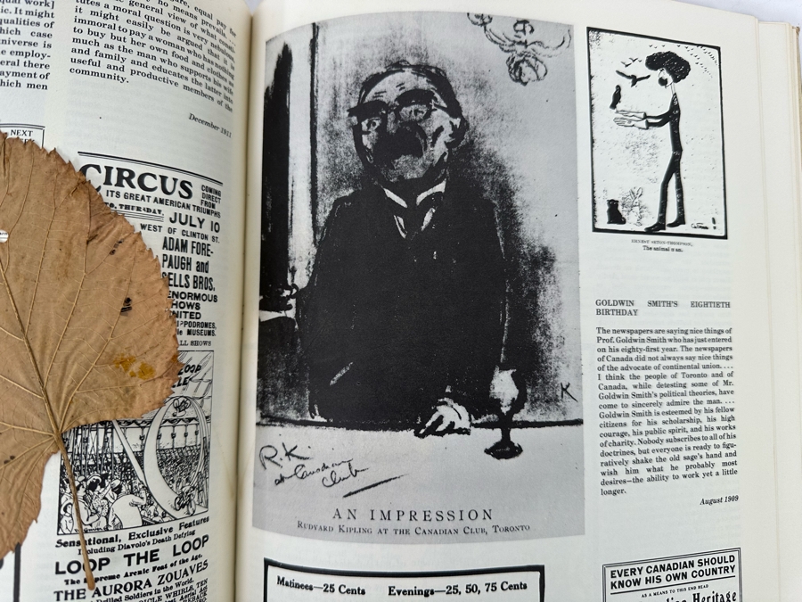 1973 Signed Book A Saturday Night Scrapbook Signed By Robert Fulford [Photo 12]