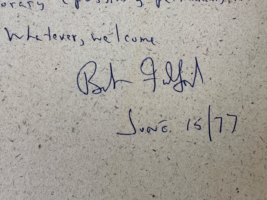 1973 Signed Book A Saturday Night Scrapbook Signed By Robert Fulford [Photo 4]