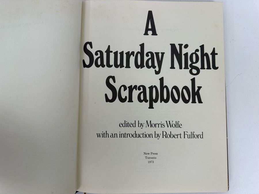 1973 Signed Book A Saturday Night Scrapbook Signed By Robert Fulford [Photo 5]