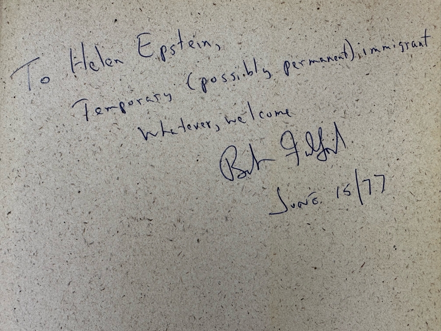 1973 Signed Book A Saturday Night Scrapbook Signed By Robert Fulford [Photo 3]