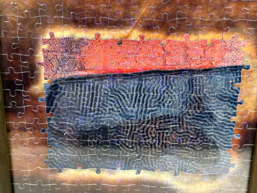 Frank Aumueller (German, b.1960) Contemporary Mixed Media Abstract Puzzle Composition [Photo 2]