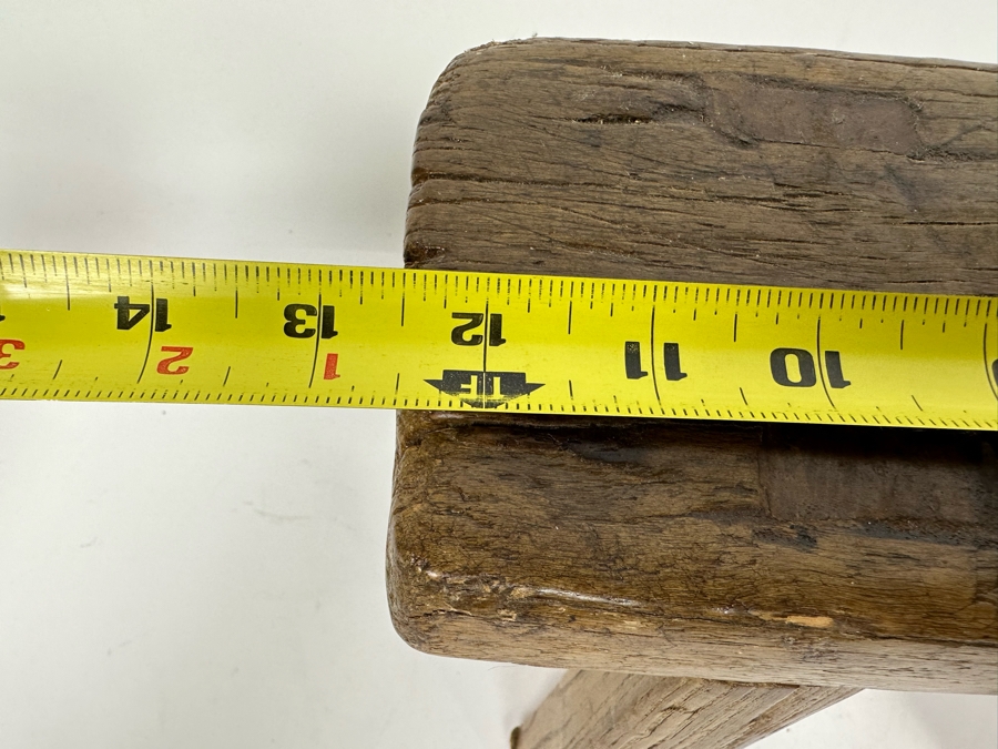 Primitive Wooden Step Stool 12.5W X 5D X 8H [Photo 12]