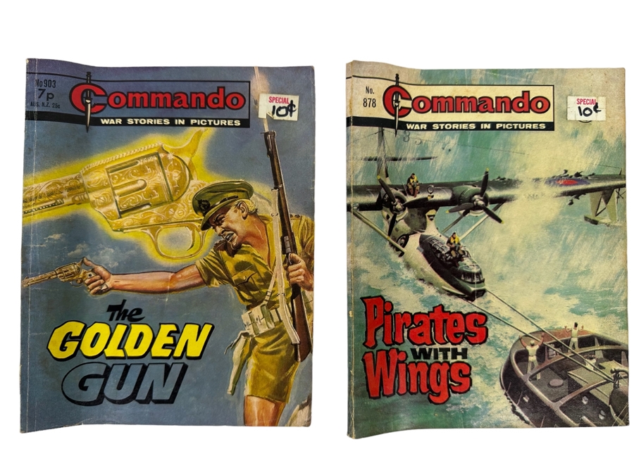 Pair Of Commando War Stories In Pictures Comic Books 1967 Australia [Photo 1]
