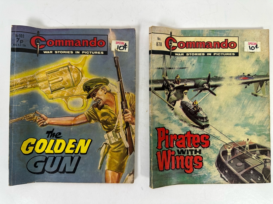 Pair Of Commando War Stories In Pictures Comic Books 1967 Australia [Photo 2]
