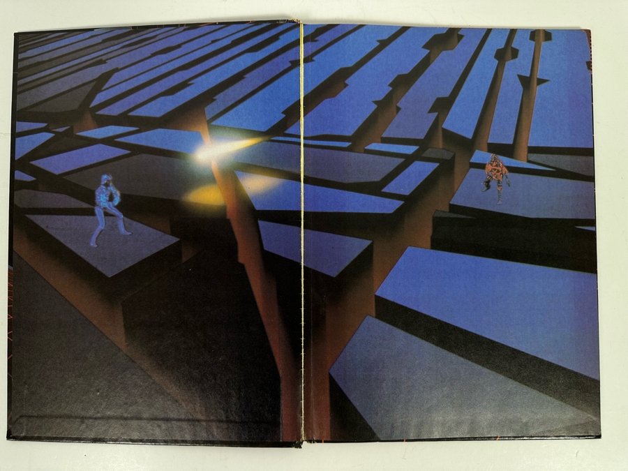 First Edition 1982 TRON Disney Movie Hardcover Storybook By Lawrence Weinberg [Photo 2]
