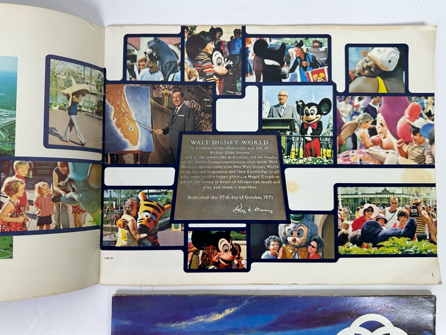 1982 Walt Disney World & Epcot Center Pictorial Souvenir Programs