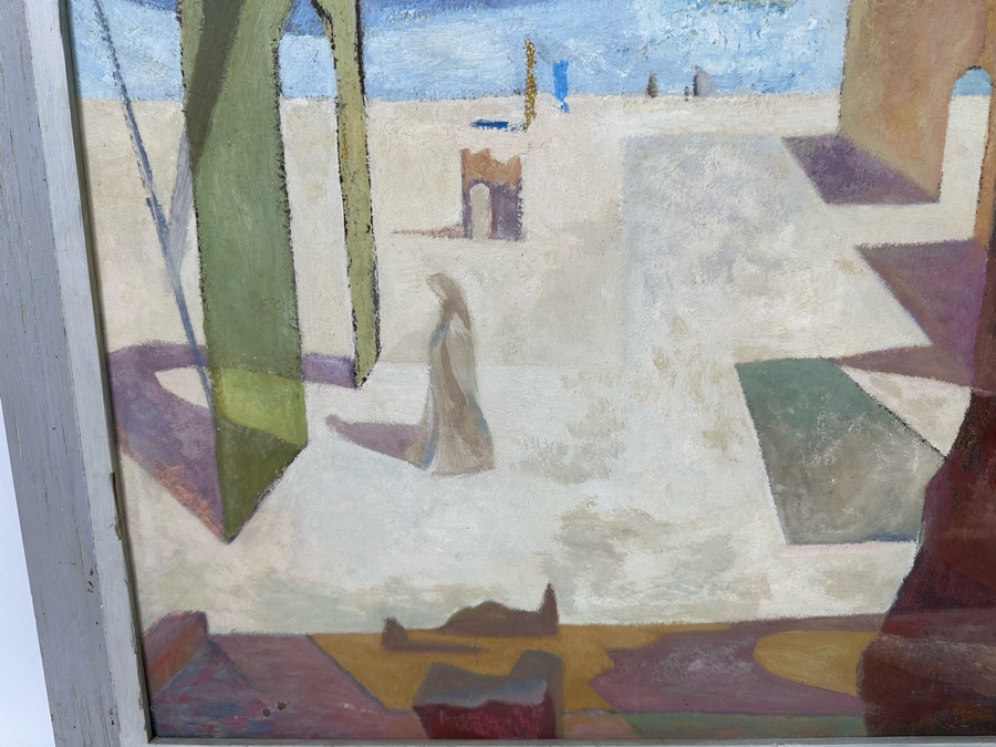 Jean Klafs Original Abstract Expressionist Painting On Board Titled Phantasmagoria 28 X 24 Framed 33 X 29 [Photo 11]