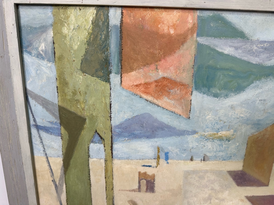 Jean Klafs Original Abstract Expressionist Painting On Board Titled Phantasmagoria 28 X 24 Framed 33 X 29 [Photo 10]