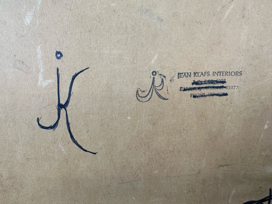 Jean Klafs Original Abstract Expressionist Painting On Board Titled Phantasmagoria 28 X 24 Framed 33 X 29 [Photo 16]