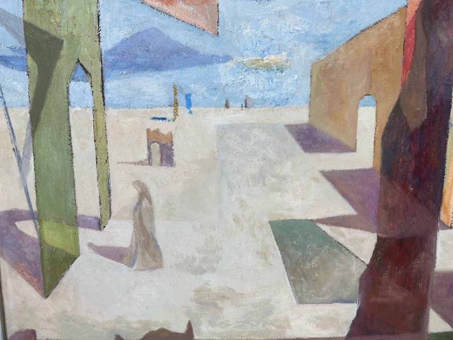 Jean Klafs Original Abstract Expressionist Painting On Board Titled Phantasmagoria 28 X 24 Framed 33 X 29 [Photo 12]