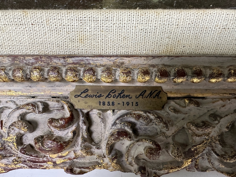 Lewis Cohen (1858-1915, London/NYC) Original Painting 12 X 16 Framed 18 X 22 [Photo 5]