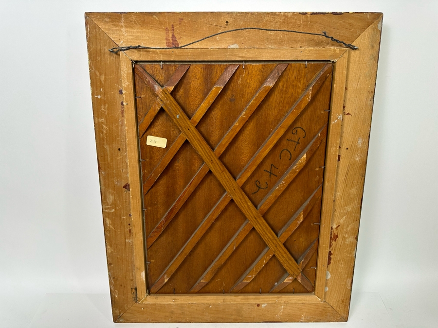 Lewis Cohen (1858-1915, London/NYC) Original Painting 12 X 16 Framed 18 X 22 [Photo 19]