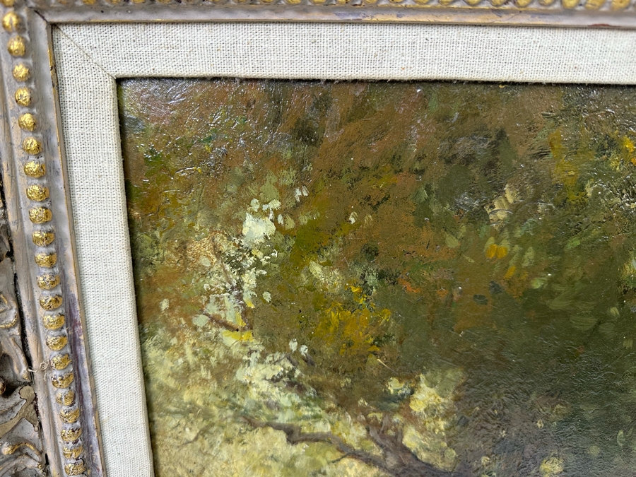 Lewis Cohen (1858-1915, London/NYC) Original Painting 12 X 16 Framed 18 X 22 [Photo 9]