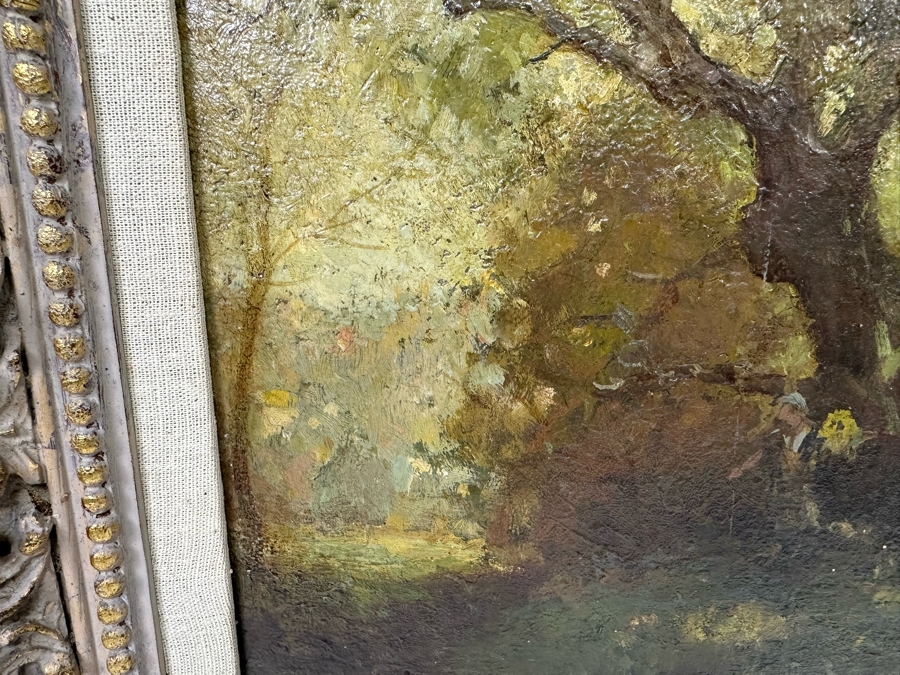 Lewis Cohen (1858-1915, London/NYC) Original Painting 12 X 16 Framed 18 X 22 [Photo 13]