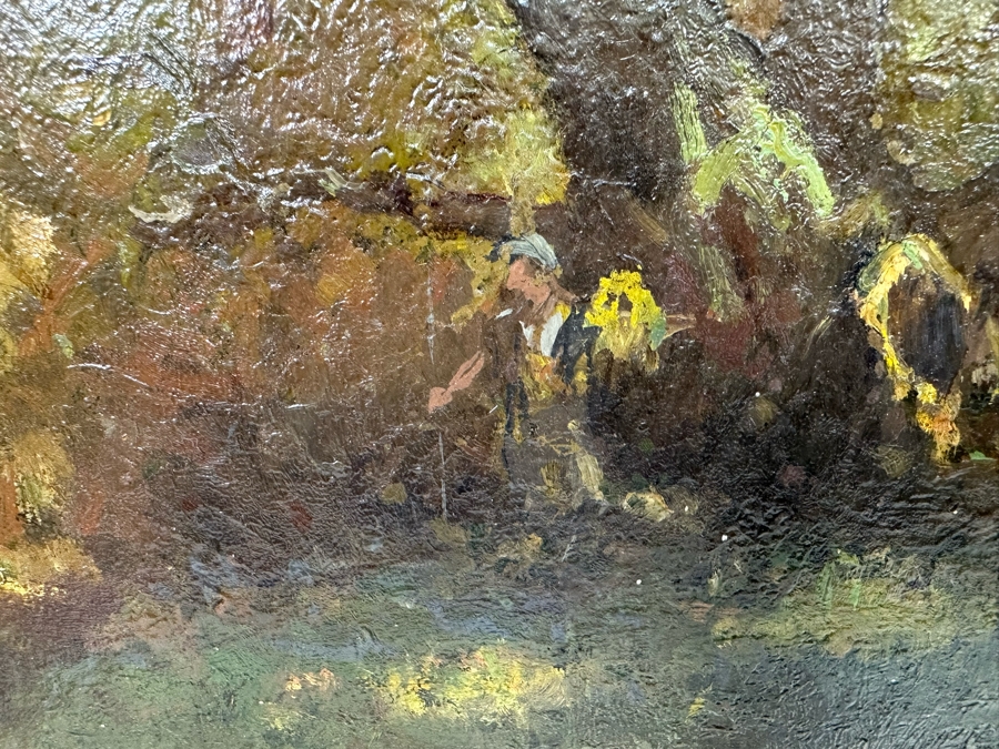 Lewis Cohen (1858-1915, London/NYC) Original Painting 12 X 16 Framed 18 X 22 [Photo 14]