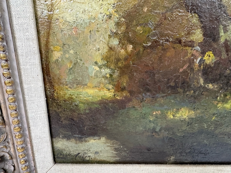 Lewis Cohen (1858-1915, London/NYC) Original Painting 12 X 16 Framed 18 X 22 [Photo 12]