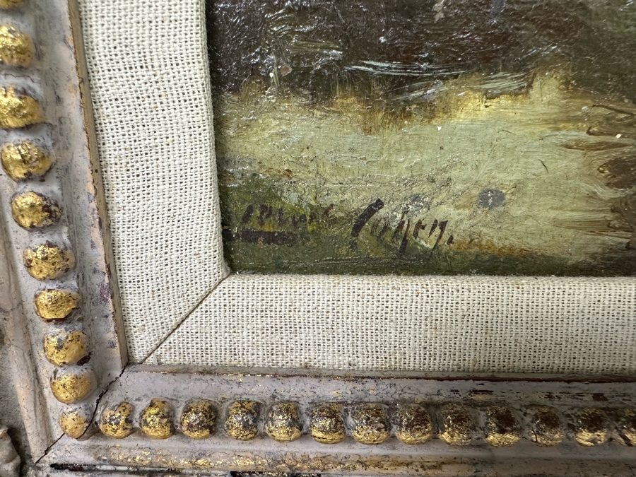 Lewis Cohen (1858-1915, London/NYC) Original Painting 12 X 16 Framed 18 X 22 [Photo 6]