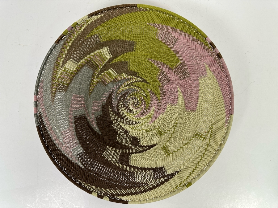 Handmade Woven Wire Basket 12R X 2H [Photo 3]