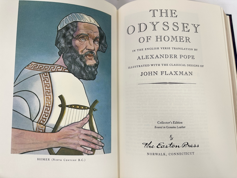 Easton Press Leather Bound Collector’s Edition Book The Odyssey Of Homer [Photo 4]