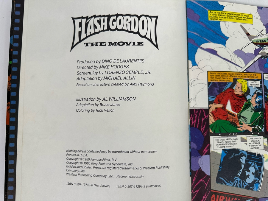 First Edition Flash Gordon The Movie Graphic Novel Comic Book 1980 [Photo 5]