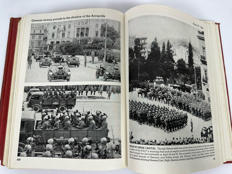 First Edition Book Set Pictorial History Of The Second World War 1944 Vol. 1 & 2 [Photo 13]