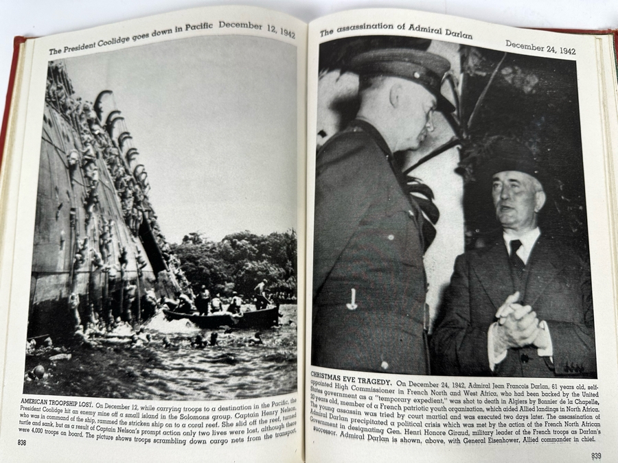 First Edition Book Set Pictorial History Of The Second World War 1944 Vol. 1 & 2 [Photo 16]