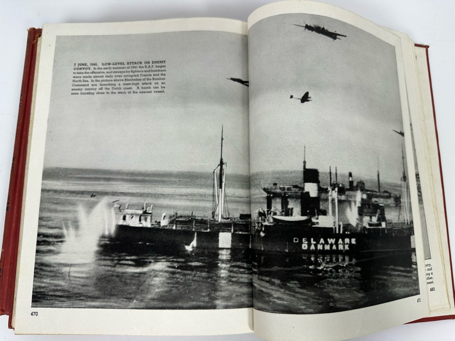 First Edition Book Set Pictorial History Of The Second World War 1944 Vol. 1 & 2 [Photo 12]