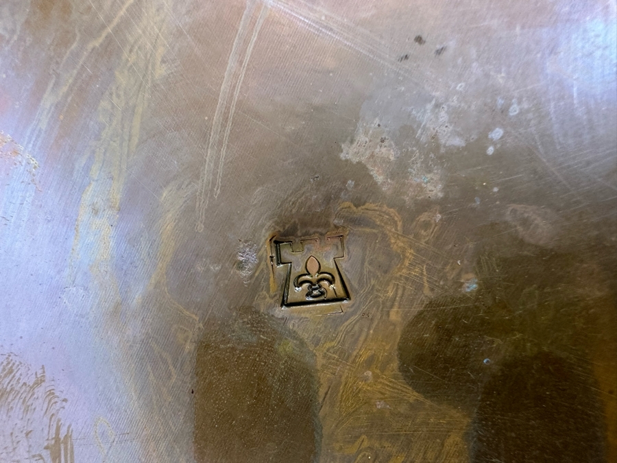 Large Signed Copper Teapot 19W X 15.5H [Photo 12]