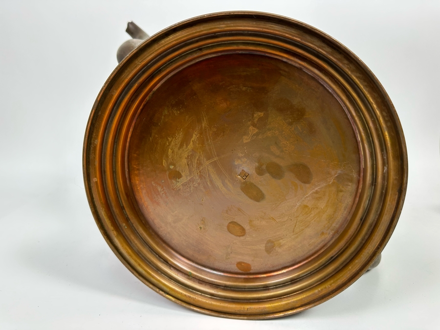 Large Signed Copper Teapot 19W X 15.5H [Photo 10]