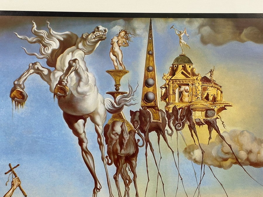Salvador Dali Poster La Tentation De St. Antoine Framed 16 X 20