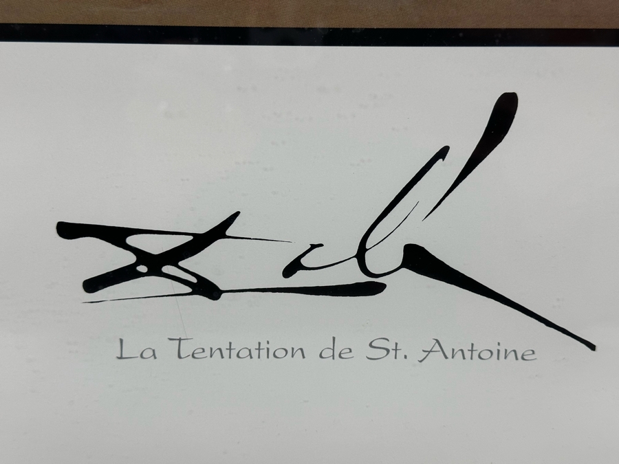 Salvador Dali Poster La Tentation De St. Antoine Framed 16 X 20 [Photo 5]