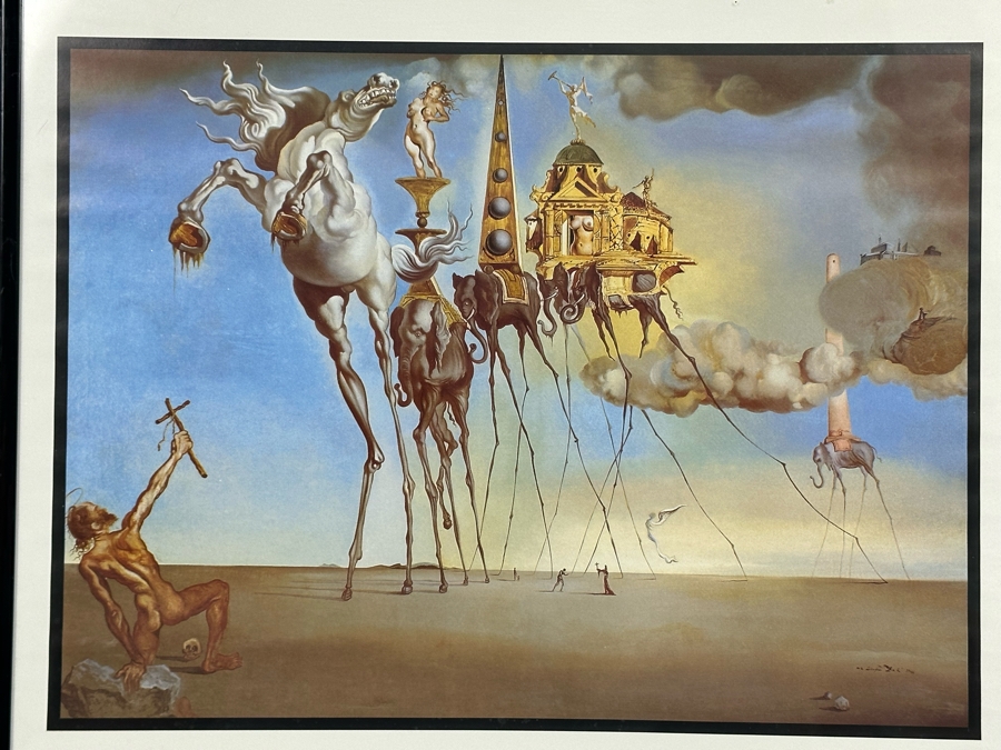 Salvador Dali Poster La Tentation De St. Antoine Framed 16 X 20 [Photo 6]