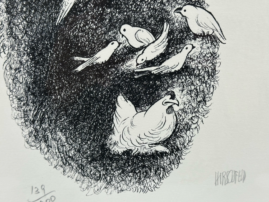 Al Hirschfeld Signed Limited Edition Print 139 Of 200 10.5 X 14 Framed 17.5 X 20.5 [Photo 5]