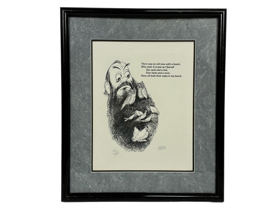 Al Hirschfeld Signed Limited Edition Print 139 Of 200 10.5 X 14 Framed 17.5 X 20.5 [Photo 2]