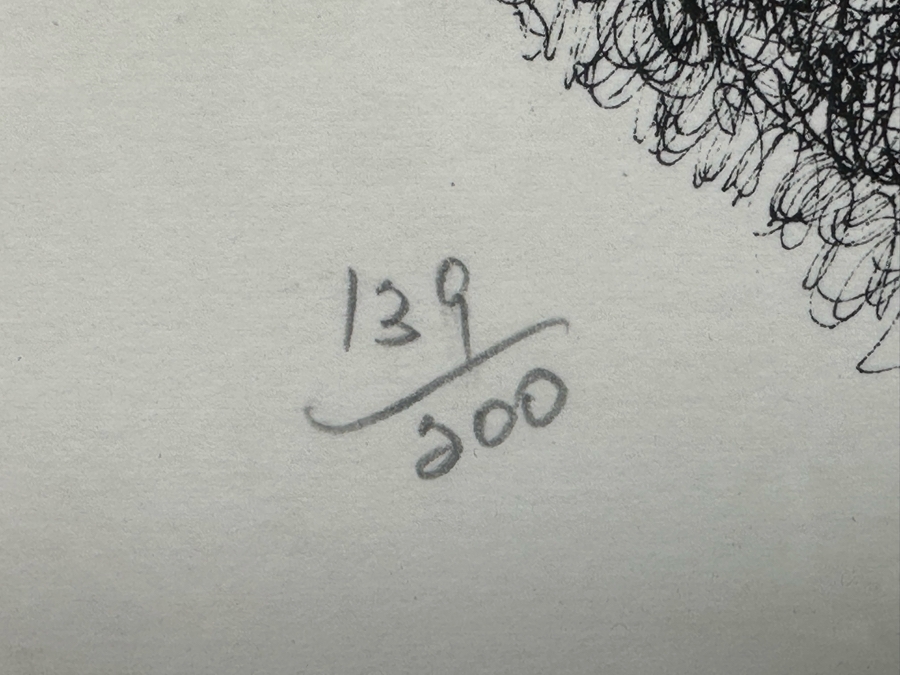 Al Hirschfeld Signed Limited Edition Print 139 Of 200 10.5 X 14 Framed 17.5 X 20.5 [Photo 8]