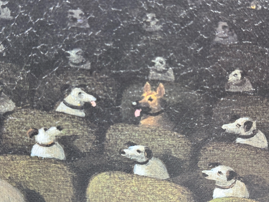 Framed Giclee Print RCA Nipper Dogs 23W X 19.5 Framed 28.5 X 24 [Photo 7]