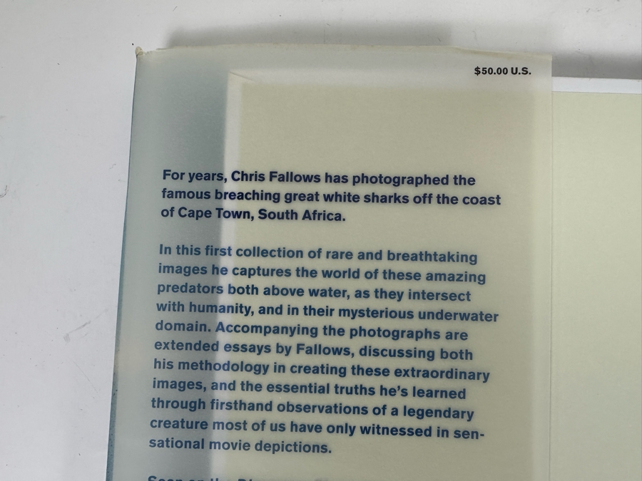 Great White The Majesty Of Sharks By Chris Fallows Hardcover Book Retails $50 [Photo 2]