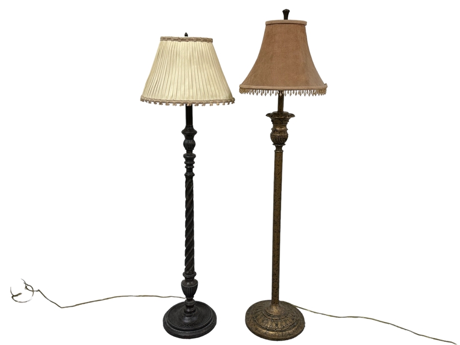 Pair Of Floor Lamps 55H & 58H