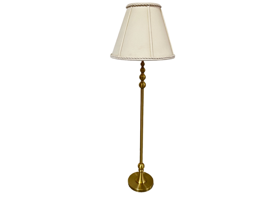 Gold Tone Floor Lamp 57H [Photo 1]