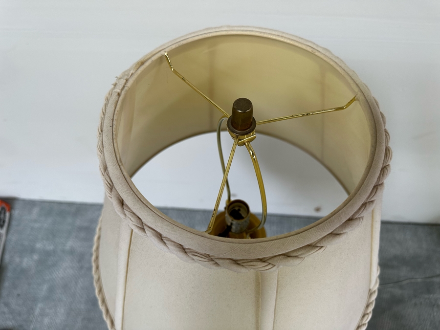 Gold Tone Floor Lamp 57H [Photo 6]