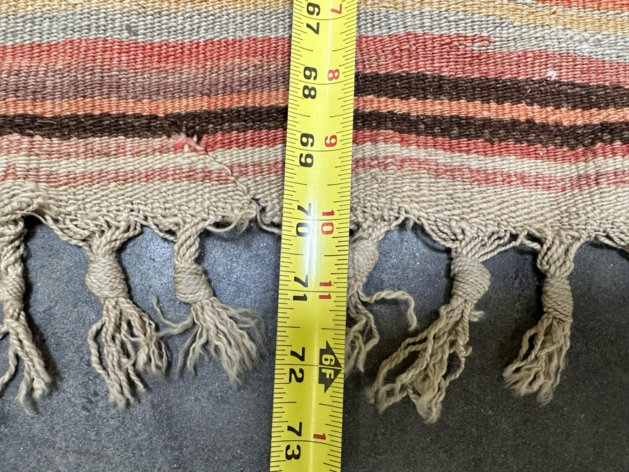 Vintage Handmade Turkish Kilim Area Rug 45.5 X 72 [Photo 9]