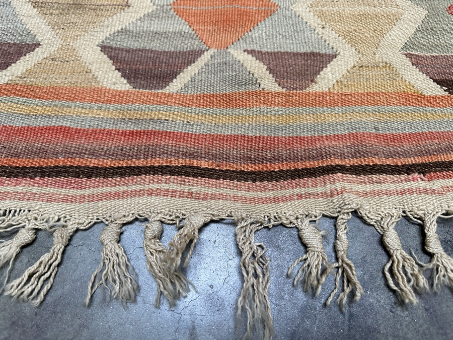 Vintage Handmade Turkish Kilim Area Rug 45.5 X 72 [Photo 7]