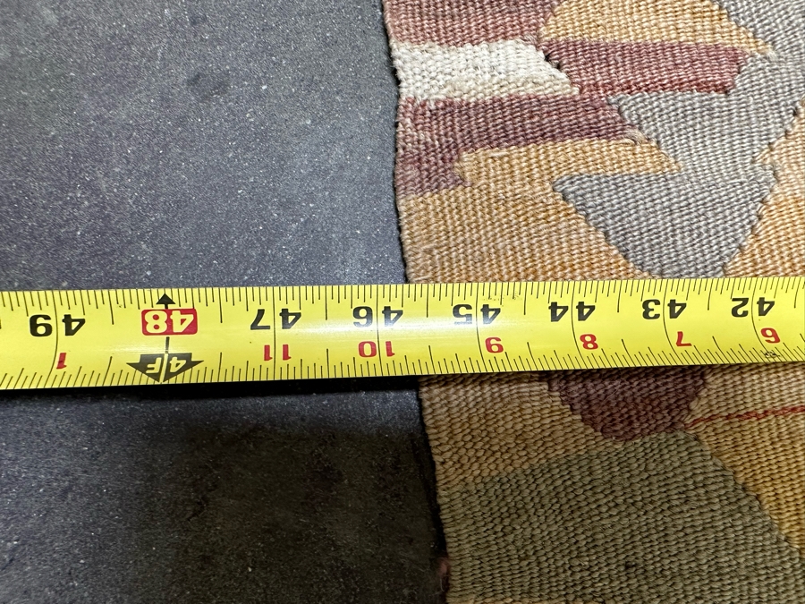 Vintage Handmade Turkish Kilim Area Rug 45.5 X 72 [Photo 8]