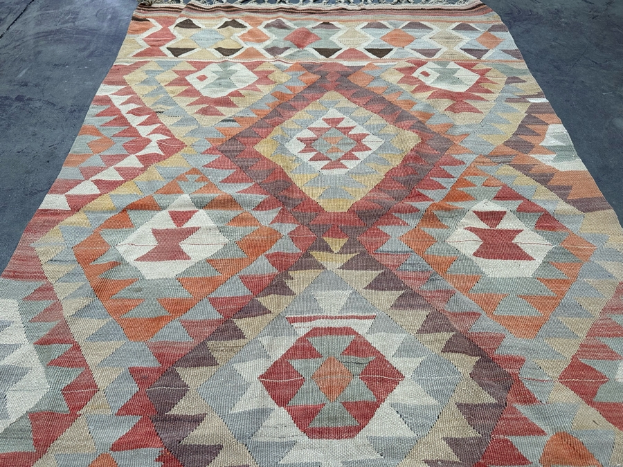 Vintage Handmade Turkish Kilim Area Rug 45.5 X 72 [Photo 4]