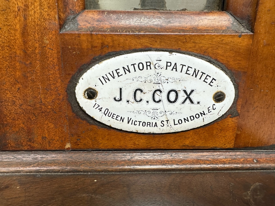 J. C. Cox Double Sided 19th Century English Pub Till Early Antique Cash Register London England 17W X 9D X 16H [Photo 3]